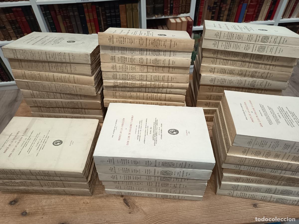 Libros de segunda mano: De 1949 a 1979 - &Iacute;ndice de la colecci&oacute;n de don Luis de Salazar y Castro. 49 tomos (obra completa)