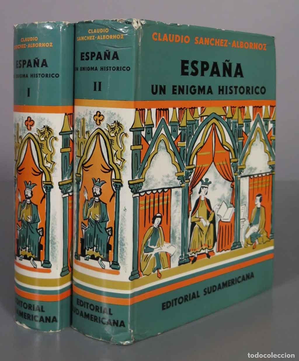 Libros de segunda mano: Espa&ntilde;a: un enigma hist&oacute;rico - Claudio S&aacute;nchez-Albornoz - Editorial Sudamericana. 2 TOMOS