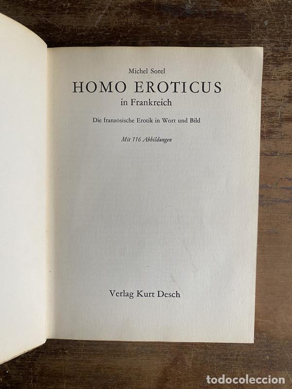 Libros de segunda mano: Homo Eroticus in Frankreich (en aleman) - Sorel Michel