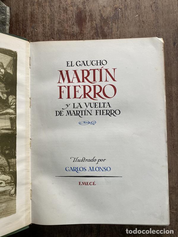 Livros em segunda m&atilde;o: El Gaucho Martin Fierro y La Vuelta de Martin Fierro - Hernandez Jose (Carlos Alonso Ilustro)