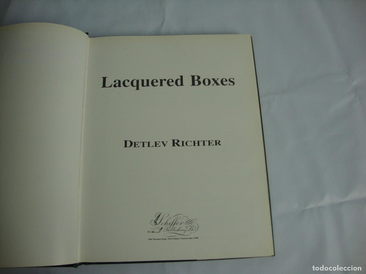 Libros de segunda mano: Laquered Boxes de Detlev Richter editorial Schiffer - Foto 3