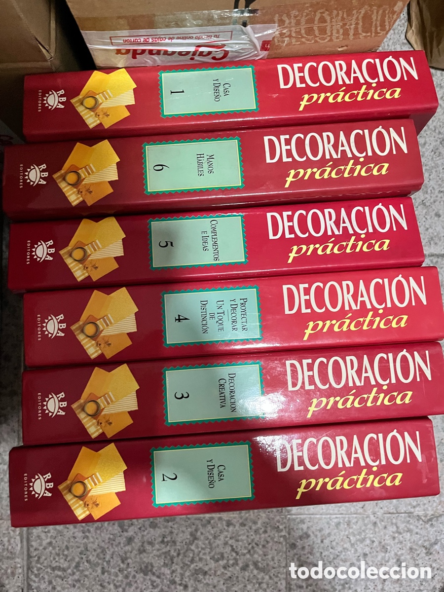 Libros de segunda mano: Decoracion practica 6 archivadores con fichas - - rba editores