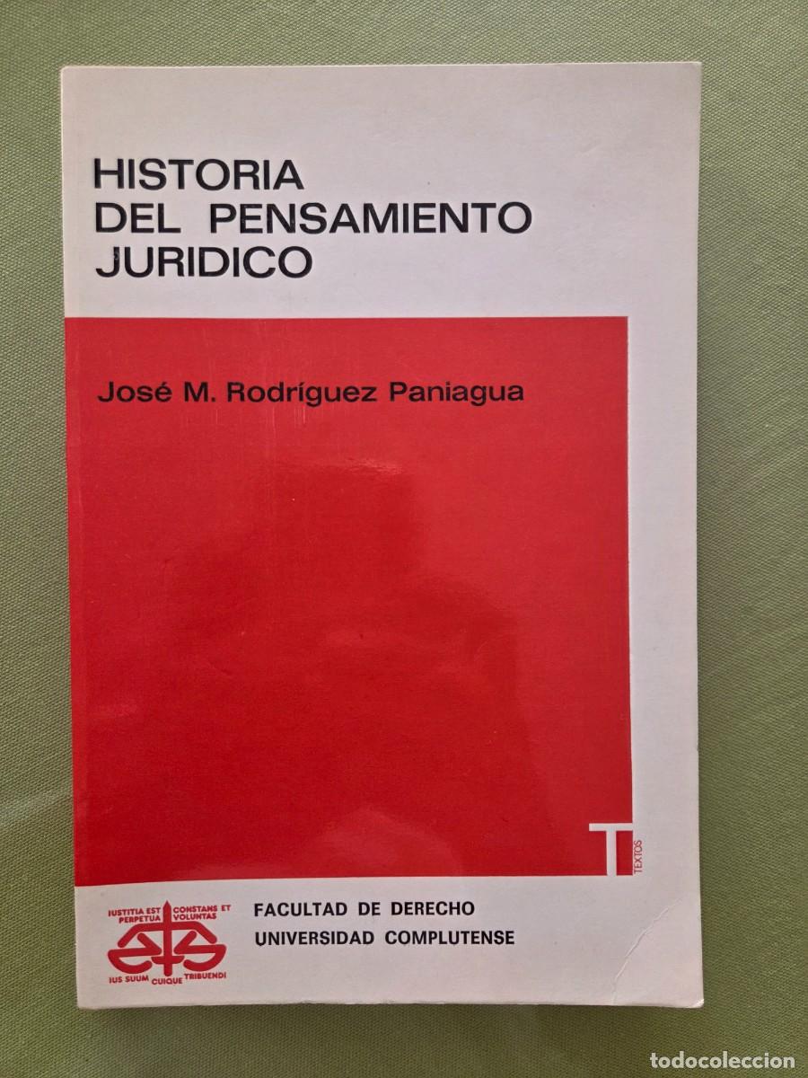 Libros de segunda mano: Historia del pensamiento jur&iacute;dico.