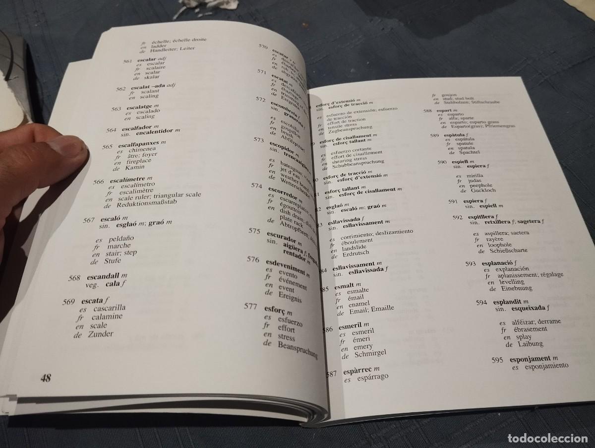 Libros de segunda mano: LB 3 L&Egrave;XUC MULTILING&Uuml;E DE LA CONSTRUCCI&Oacute; CATAL&Agrave;, CASTELLA, FRANC&Egrave;S, ANGL&Egrave;S, ALEMANY / ILLES BALEARS - Foto 3