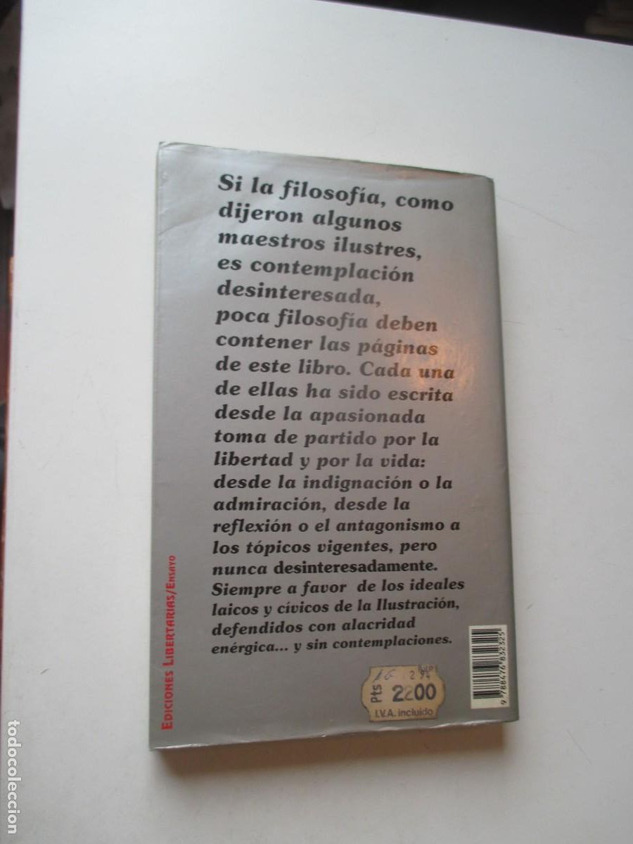 Libros de segunda mano: FERNANDO SAVATER Sin contemplaciones W40575 - Foto 2