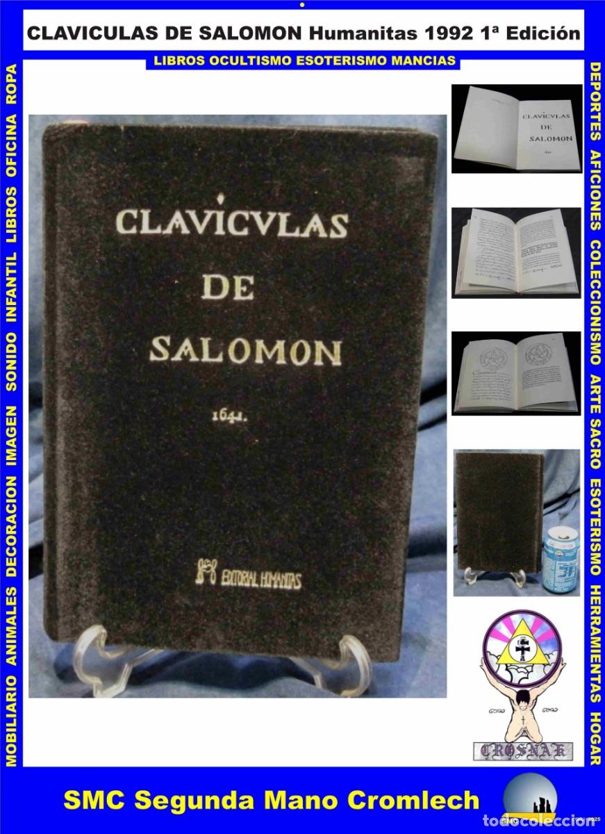 Libros de segunda mano: Libro LAS CLAVICULAS DE SALOMON Editorial Humanitas 1992 Tapa dura con terciopelo. De CROSNAK