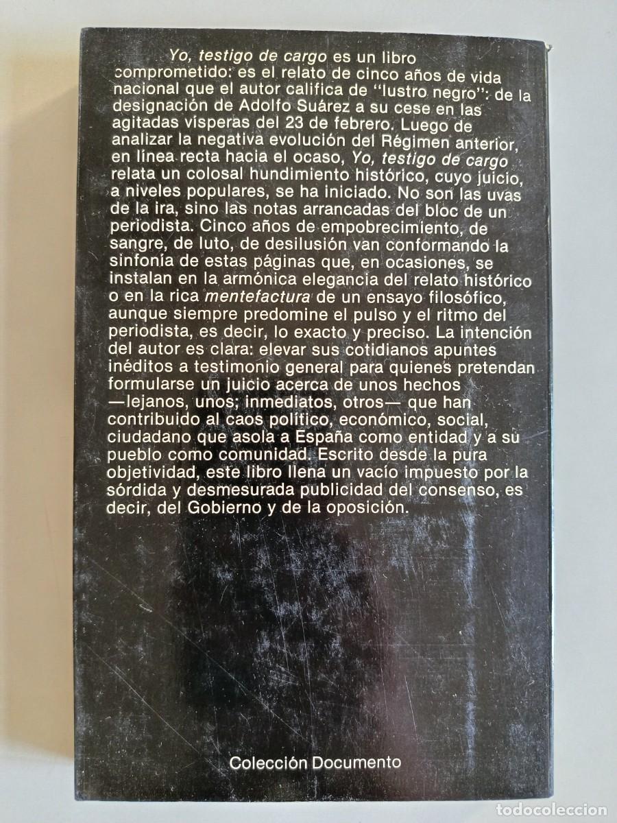 Libros de segunda mano: YO TESTIGO DE CARGO. ANTONIO IZQUIERDO. PLANETA. 1981 - Foto 2