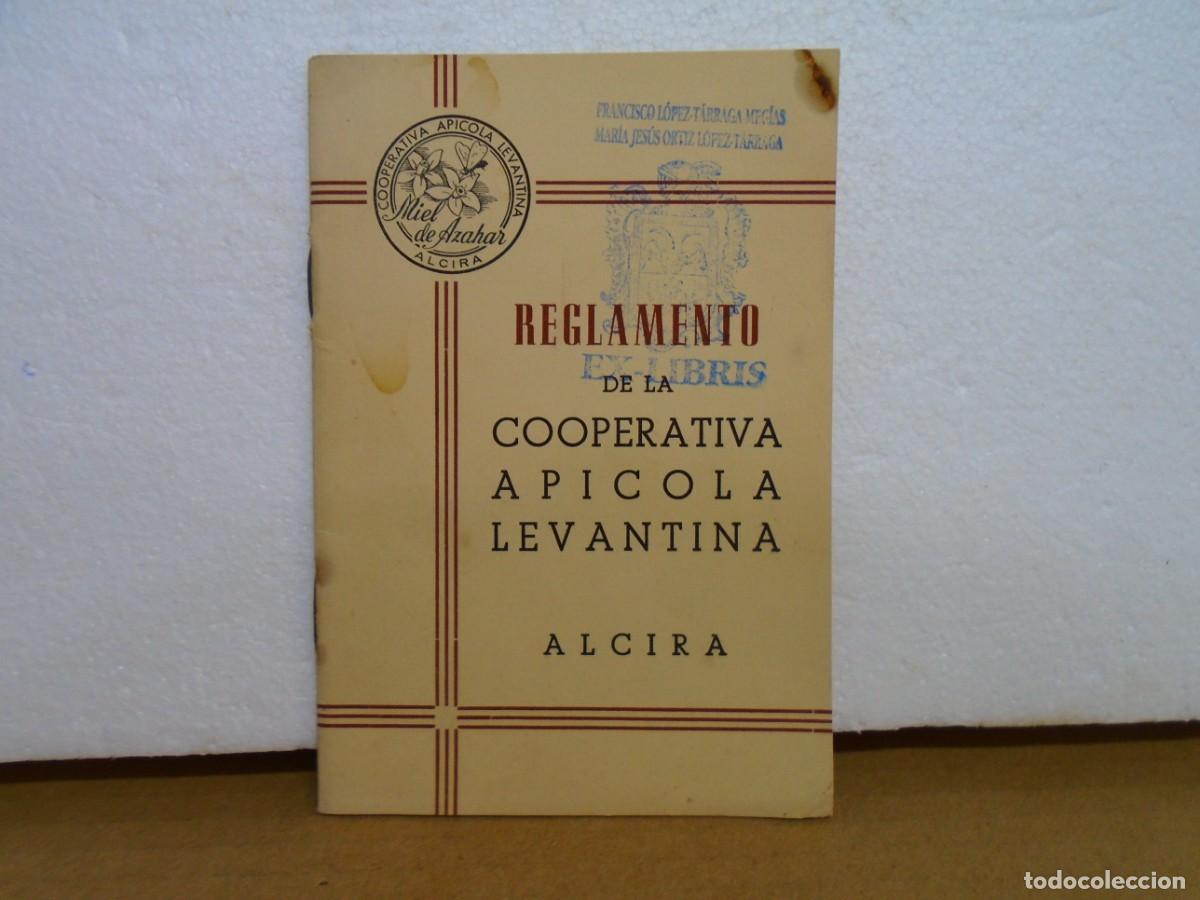 Libros de segunda mano: REGLAMENTO DE LA COOPERATIVA APICOLA LEVANTINA DE ALCIRA(VALENCIA) 1953.
