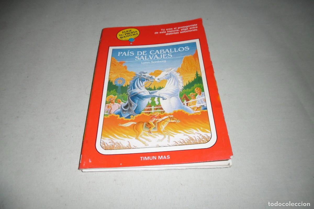 Libros de segunda mano: LIBRO TIMUN MAS ELIGE TU PROPIA AVENTURA GLOBO AZUL N&ordm; 14 EL PAIS DE LOS CABALLOS SALVAJES