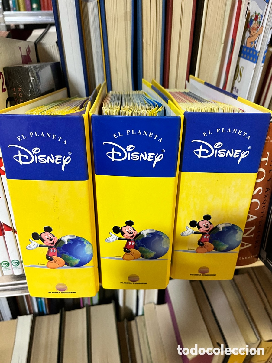 Libri di seconda mano: Blas85D el planeta Disney. 3 archivadores con sus fichas. Planeta desgostini.
