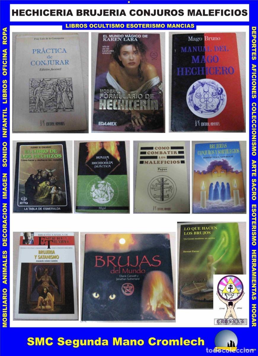 Libros de segunda mano: 13 Libros HECHICERIA BRUJERIA CONJUROS MALEFICIOS. De la Biblioteca de CROSNAK