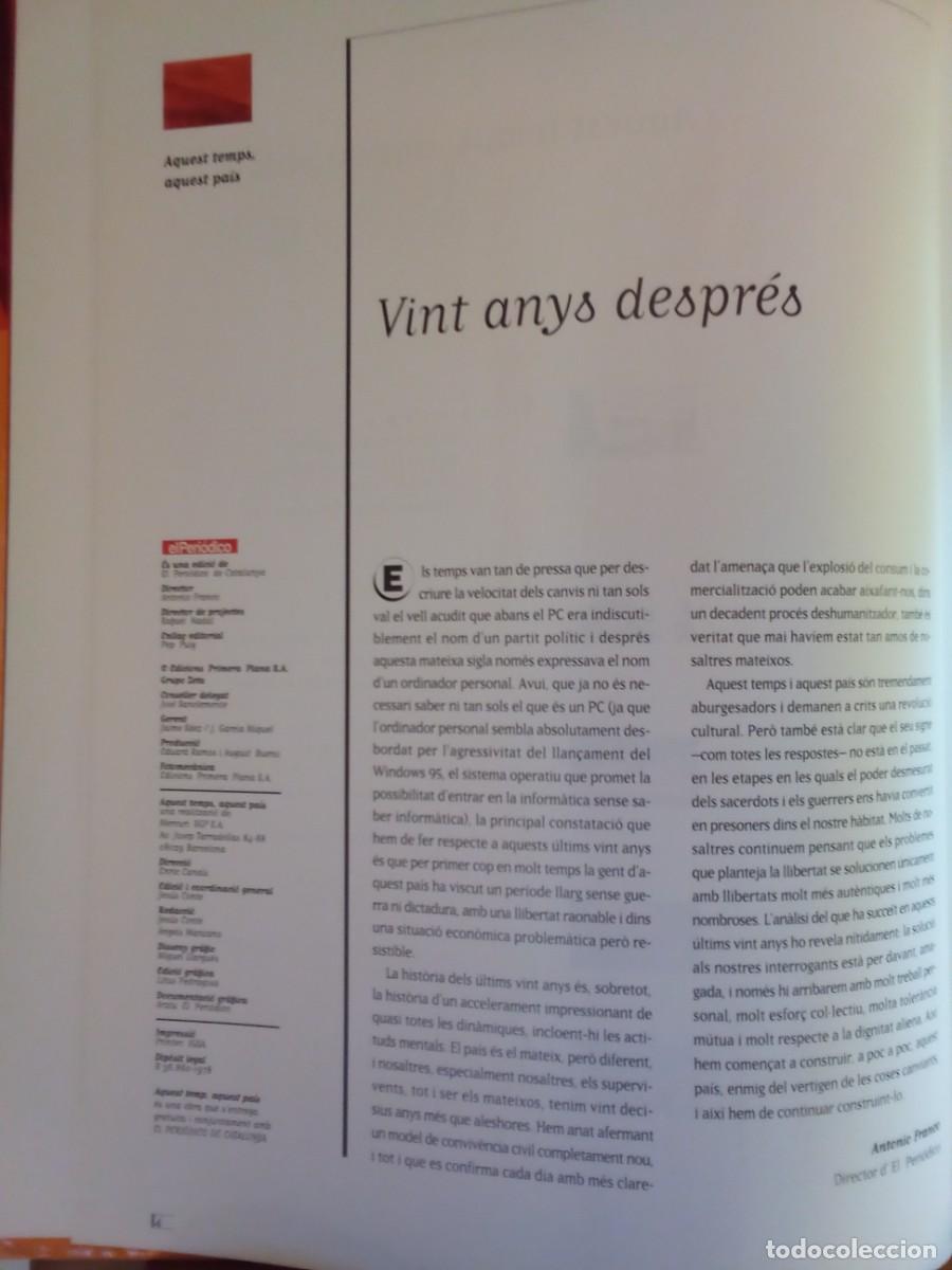 Libros de segunda mano: 1975 AQUEST TEMPS, AQUEST PA&Iacute;S 1995 - Foto 4