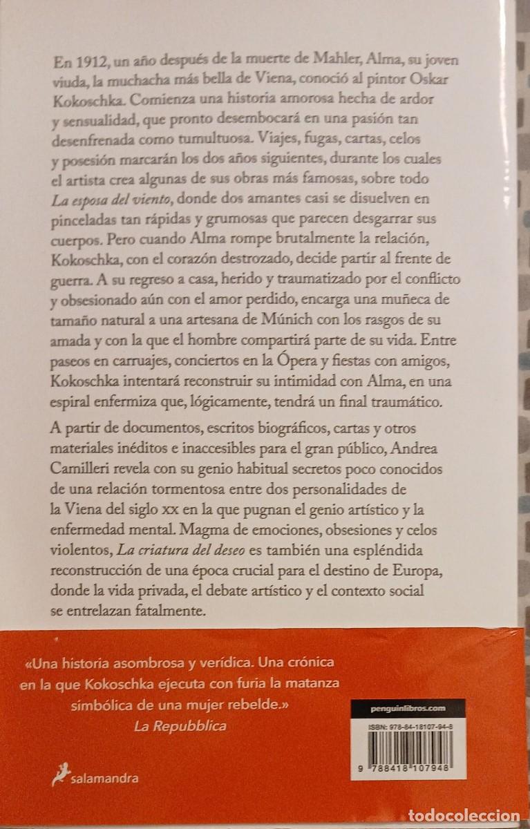 Libros de segunda mano: LA CRIATURA DEL DESEO - ANDREA CAMILLERI - Foto 2