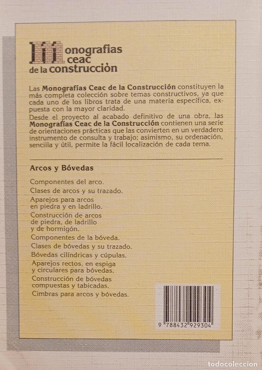 Libros de segunda mano: Arcos y b&oacute;vedas - Francisco Moreno Garc&iacute;a - Foto 2