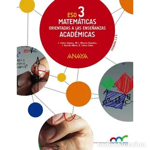 Libros de segunda mano: MATEMATICAS ORIENTAD.ENSE&ETH;.ACADEM.3&brvbar;ESO 3 TOMOS - AA.VV - Sin Especificar