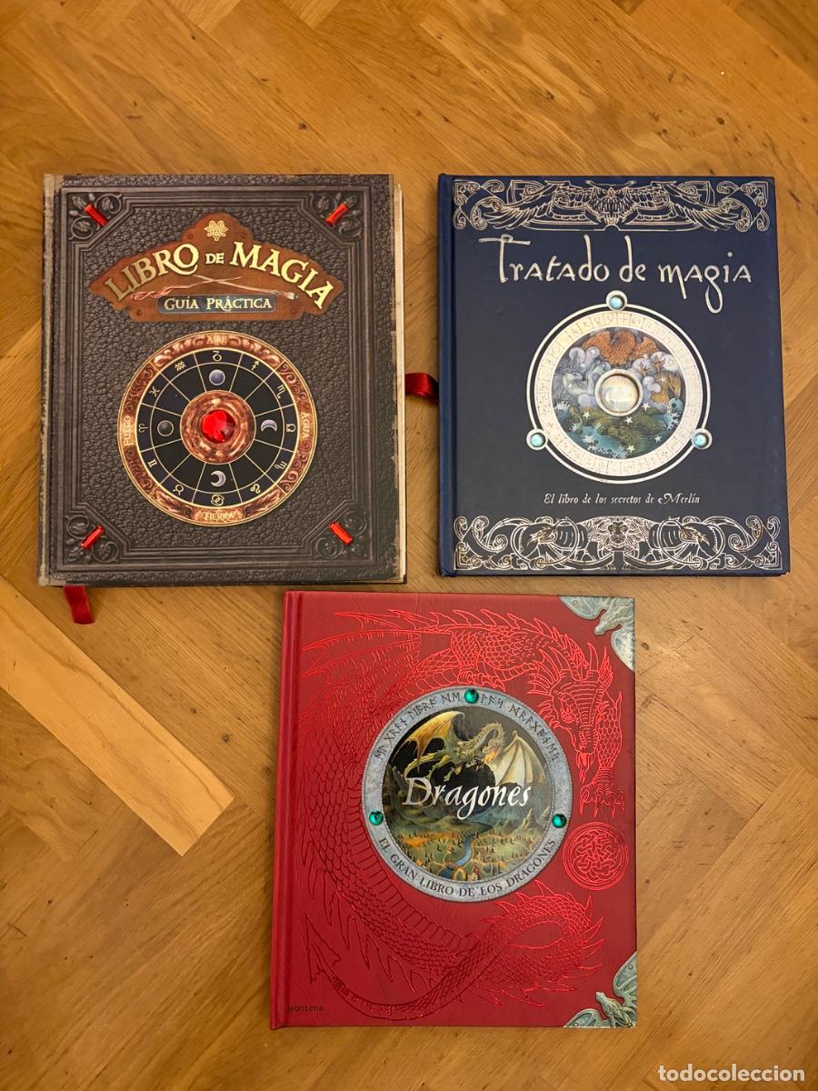 Libri di seconda mano: LIBRO DE MAGIA TRATADO DE MAGIA Y EL GRAN LIBRO DE LOS DRAGONES