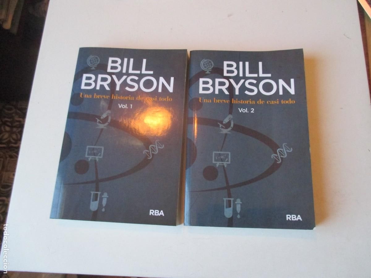 Libros de segunda mano: BILL BRYSON Una breve historia de casi todo ( 2 tomos) W40610