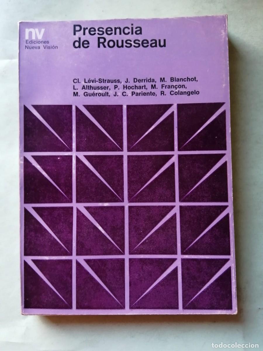 Libros de segunda mano: PRESENCIA DE ROUSSEAU (VARIOS AUTORES)