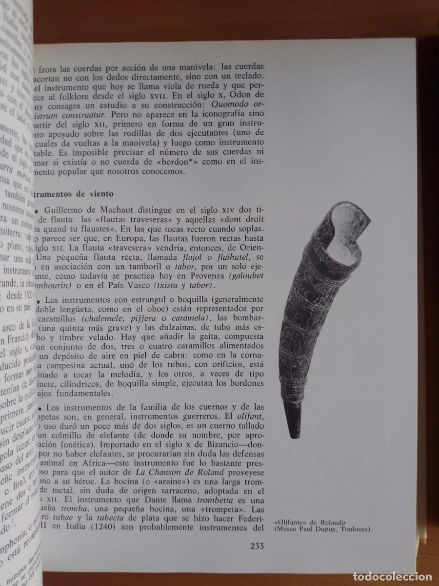 Libros de segunda mano: Historia universal de la m&uacute;sica, de Roland de Cand&eacute; - Foto 3
