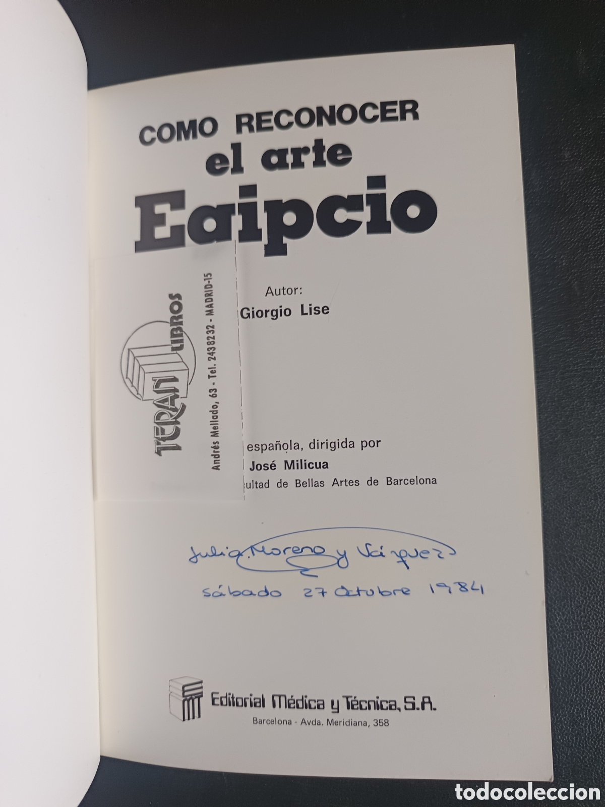 Libros de segunda mano: C&oacute;mo reconocer el arte egipcio Lise, Giorgio - Foto 3