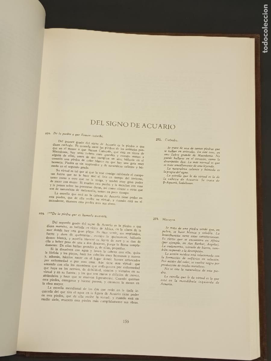 Libros de segunda mano: 1982 - El primer lapidario de Alfonso X el Sabio, 2 tomos (Facs&iacute;mil y libro estudio) - Foto 5