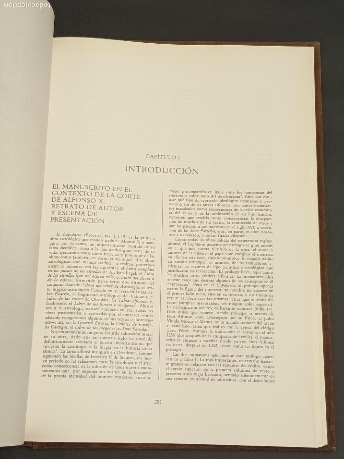 Libros de segunda mano: 1982 - El primer lapidario de Alfonso X el Sabio, 2 tomos (Facs&iacute;mil y libro estudio) - Foto 6