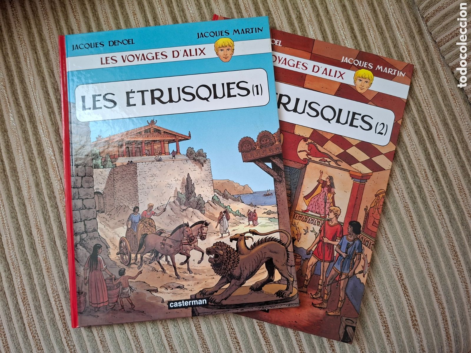 Second hand books: LES VOYAGES D'ALIX, LES ETRUSQUES vol 1 y 2 (LIBROS EN FRANCES)
