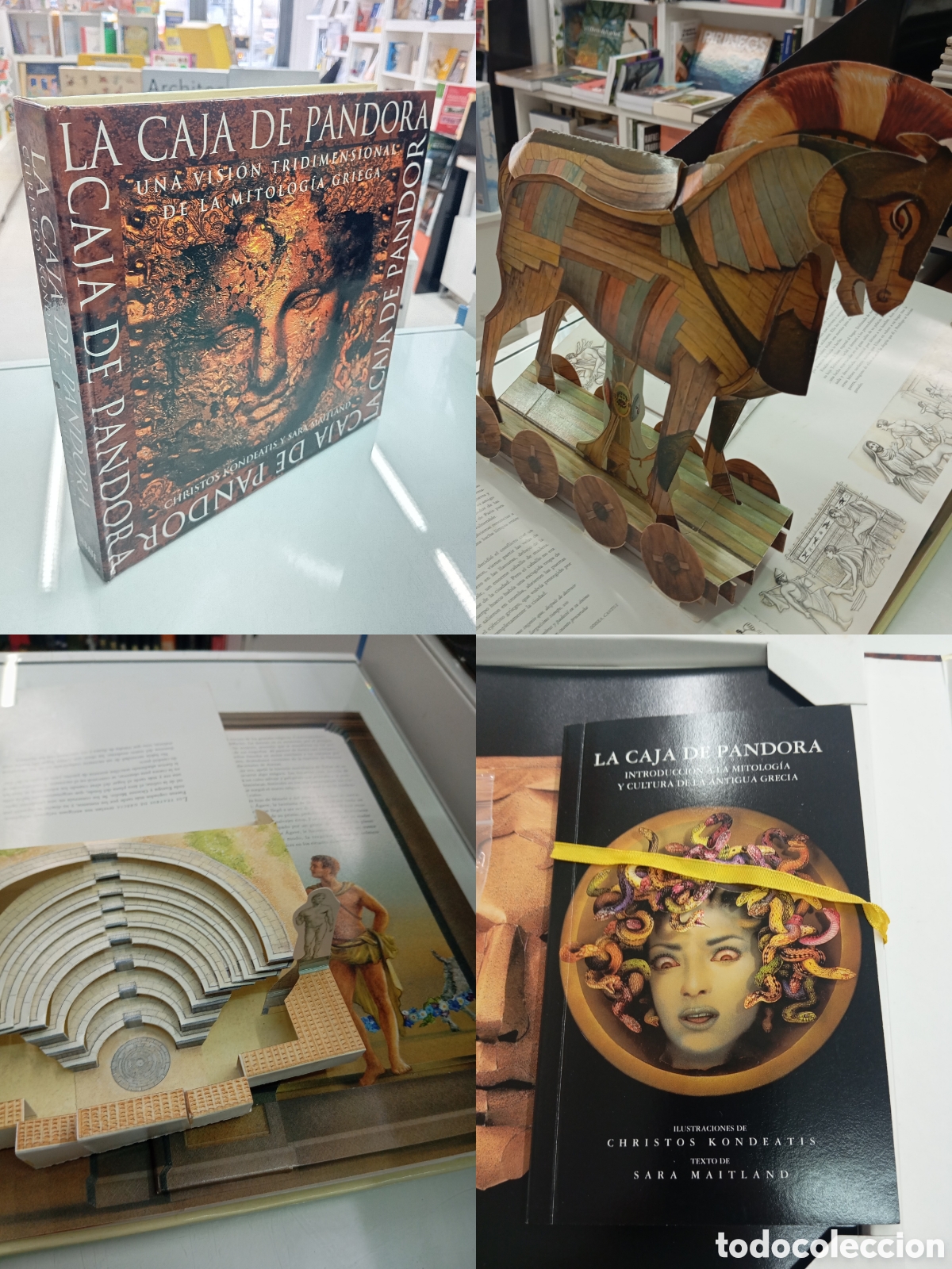 Libri di seconda mano: LA CAJA DE PANDORA UNA VISION TRIDIMENSIONAL DE LA MITOLOGIA GRIEGA POP UP C. Kondeatis S. Maitland