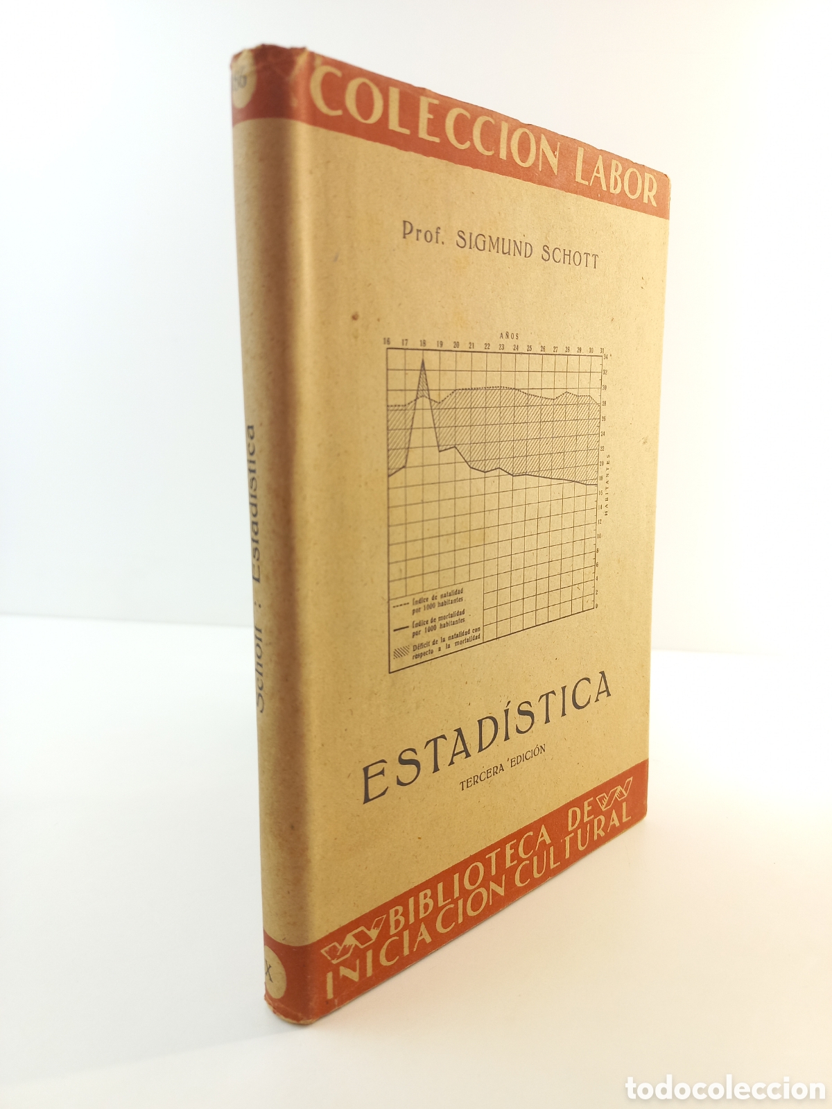 Libros de segunda mano: Estad&iacute;stica. Sigmund Schott. Labor, colecci&oacute;n Labor, 1947. - Foto 2