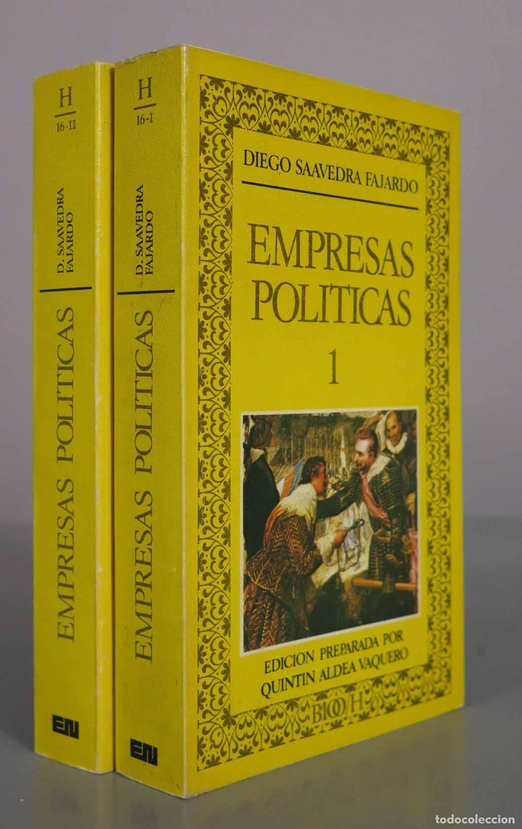 Libros de segunda mano: Empresas pol&iacute;ticas - Diego Saavedra Fajardo - Editora Nacional. 2 TOMOS