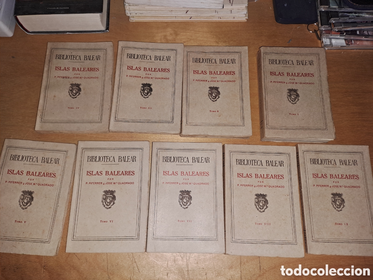 Libros de segunda mano: Biblioteca balear. Islas baleares. 9 tomos. Piferrer y quadrado