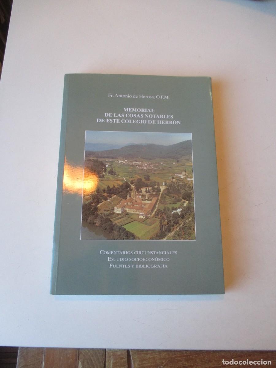 Libros de segunda mano: ANTONIO DE HEROSA Memorial de las cosas notables de este colegio de Herb&oacute;n W40663