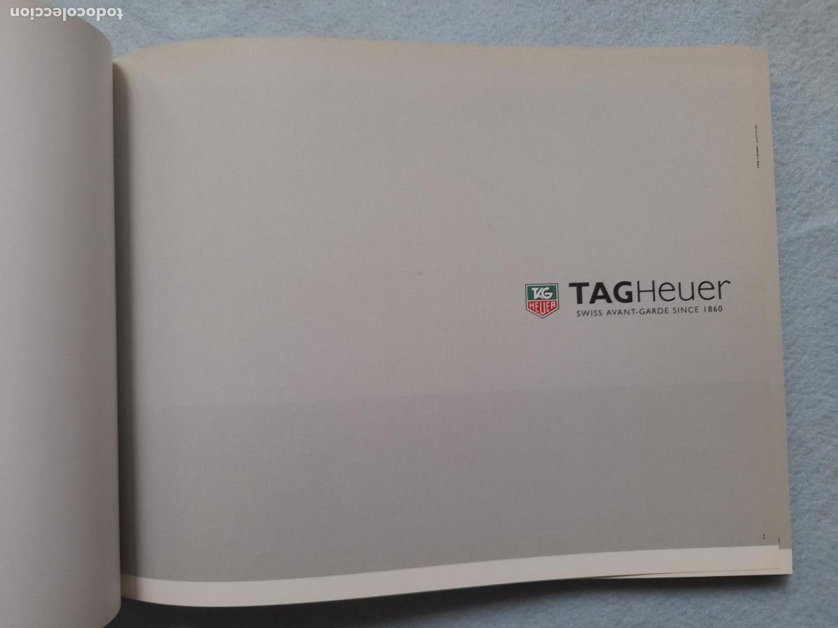 Libros de segunda mano: Libro publicidad Relojes TAG Heuer. - Foto 2