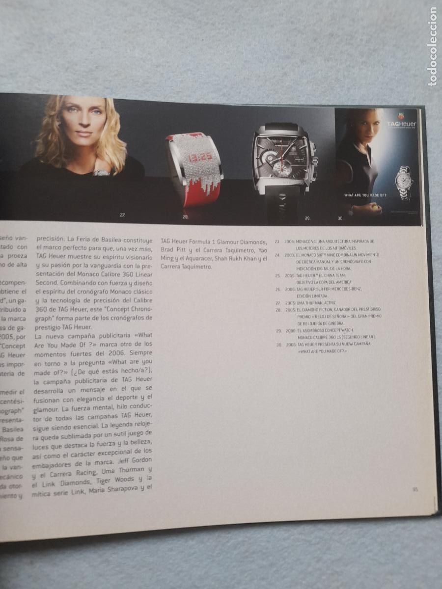 Libros de segunda mano: Libro publicidad Relojes TAG Heuer. - Foto 4