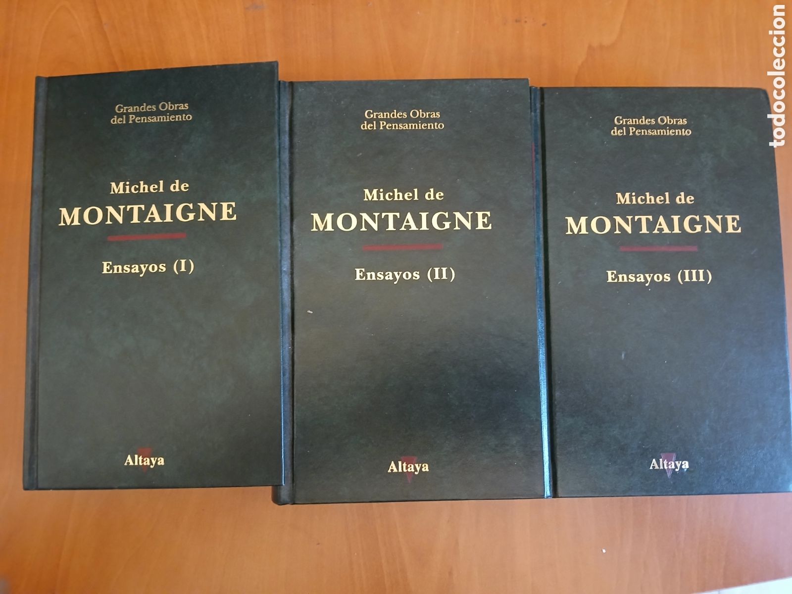Libros de segunda mano: Ensayos. Michel de Montaigne. 3 tomos, Completa.