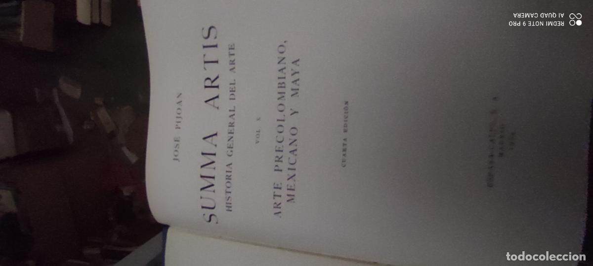 Libros de segunda mano: SUMMA ARTIS VOL. X: ARTE PRECOLOMBIANO, MEXICANO Y MAYA. PIOJ&Aacute;N, JOS&Eacute;
