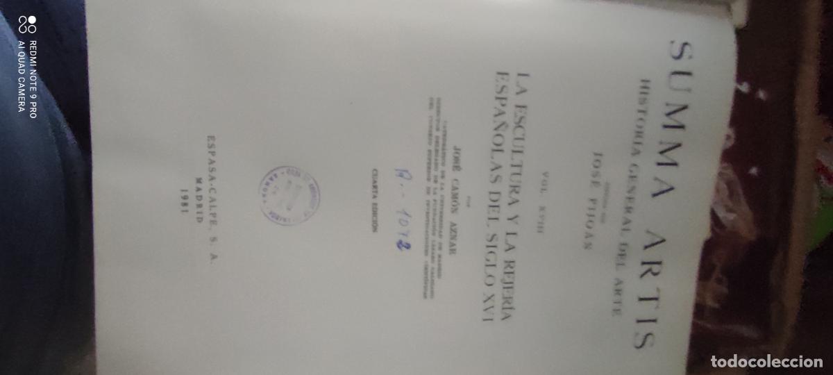 Libros de segunda mano: SUMMA ARTIS VOLUMEN XVIII. LA ESCULTURA Y LA REJER&Iacute;A ESPA&Ntilde;OLAS DEL SIGLO XVI (JOS&Eacute; CAM&Oacute;N AZNAR)