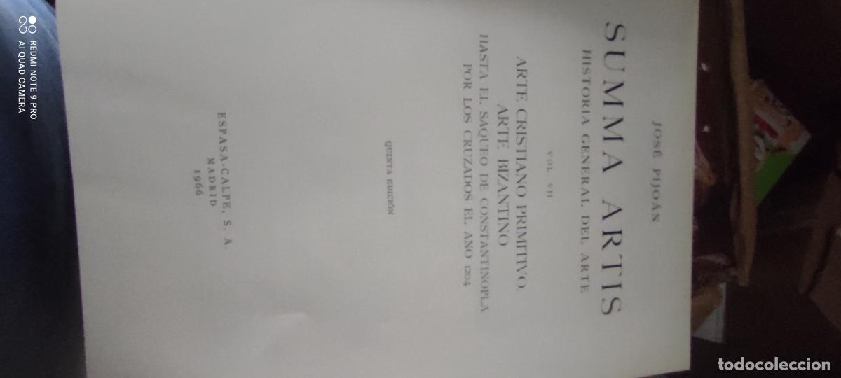 Libros de segunda mano: SUMMA ARTIS - ARTE CRISTIANO PRIMITIVO. ARTE BIZANTINO - VOL. VII - JOS&Eacute; PIJO&Aacute;N