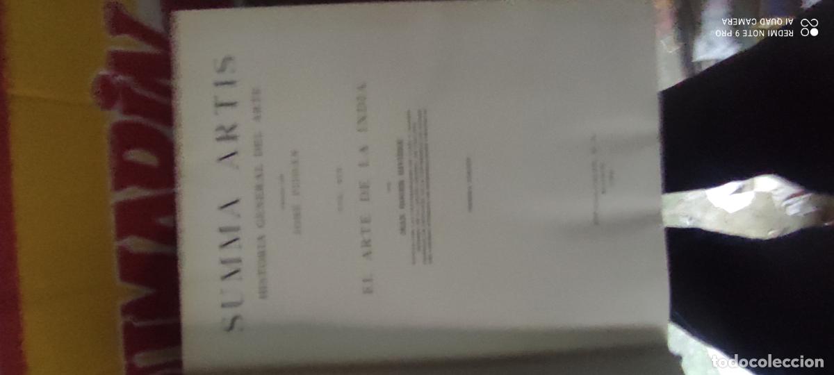 Libros de segunda mano: SUMMA ARTIS VOL. XIX: EL ARTE DE LA INDIA.