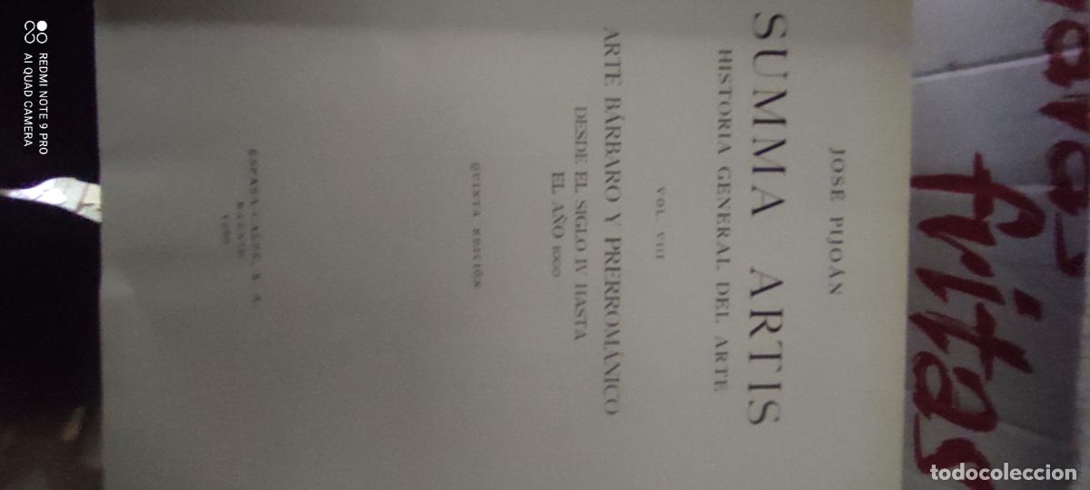 Libros de segunda mano: Summa Artis - Vol.VIII - Arte b&aacute;rbaro y prerrom&aacute;nico - 1960