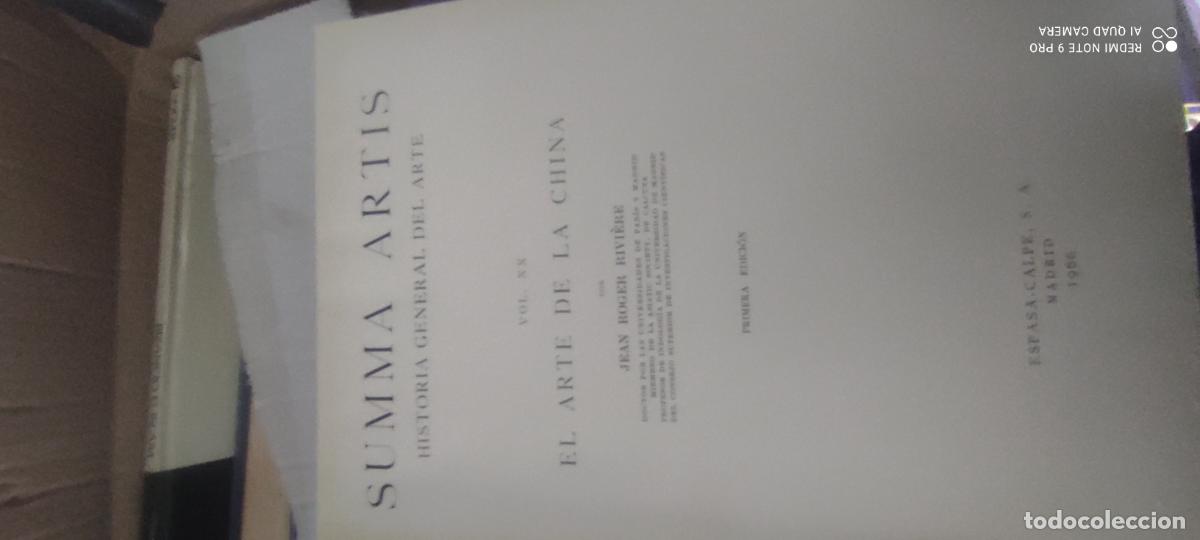 Libros de segunda mano: EL ARTE DE LA CHINA / XX / RIVIERE / SUMMA ARTIS / ESPASA HISTORIA GENERAL ARTE / CONS607