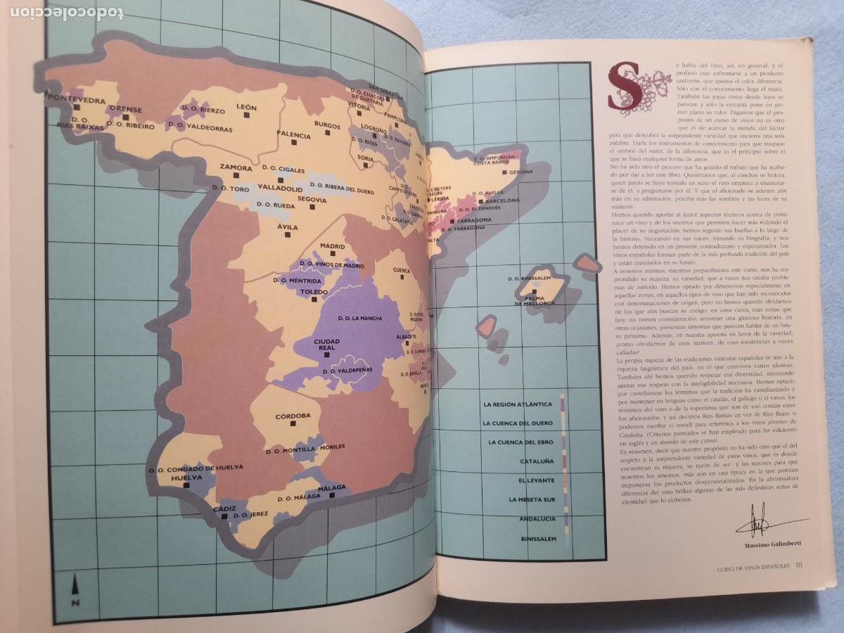 Libros de segunda mano: Curso de Vinos Espa&ntilde;oles. Massimo Galinverti. - Foto 3