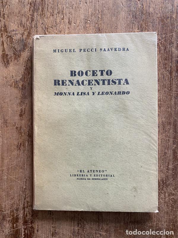 Libros de segunda mano: Boceto Renacentista - Pecci Saavedra Miguel