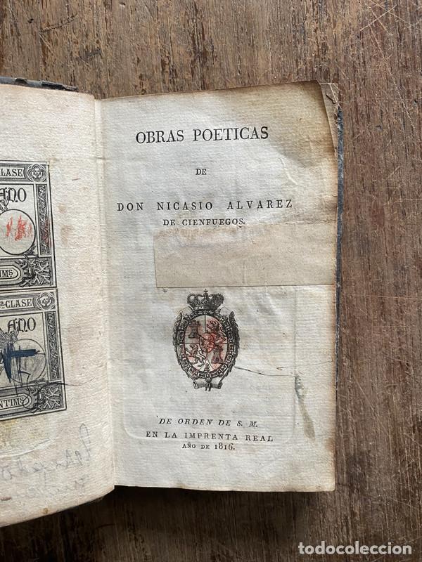 Libros de segunda mano: Obras Poeticas - Alvarez de Cienfuegos Nicasio