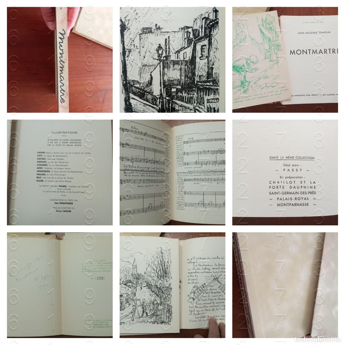 Livres d'occasion: MONTMARTRE JEAN JACQUES CHAPLIN EN RAMA EN ESTUCHE EN FRANCES 1952 U49