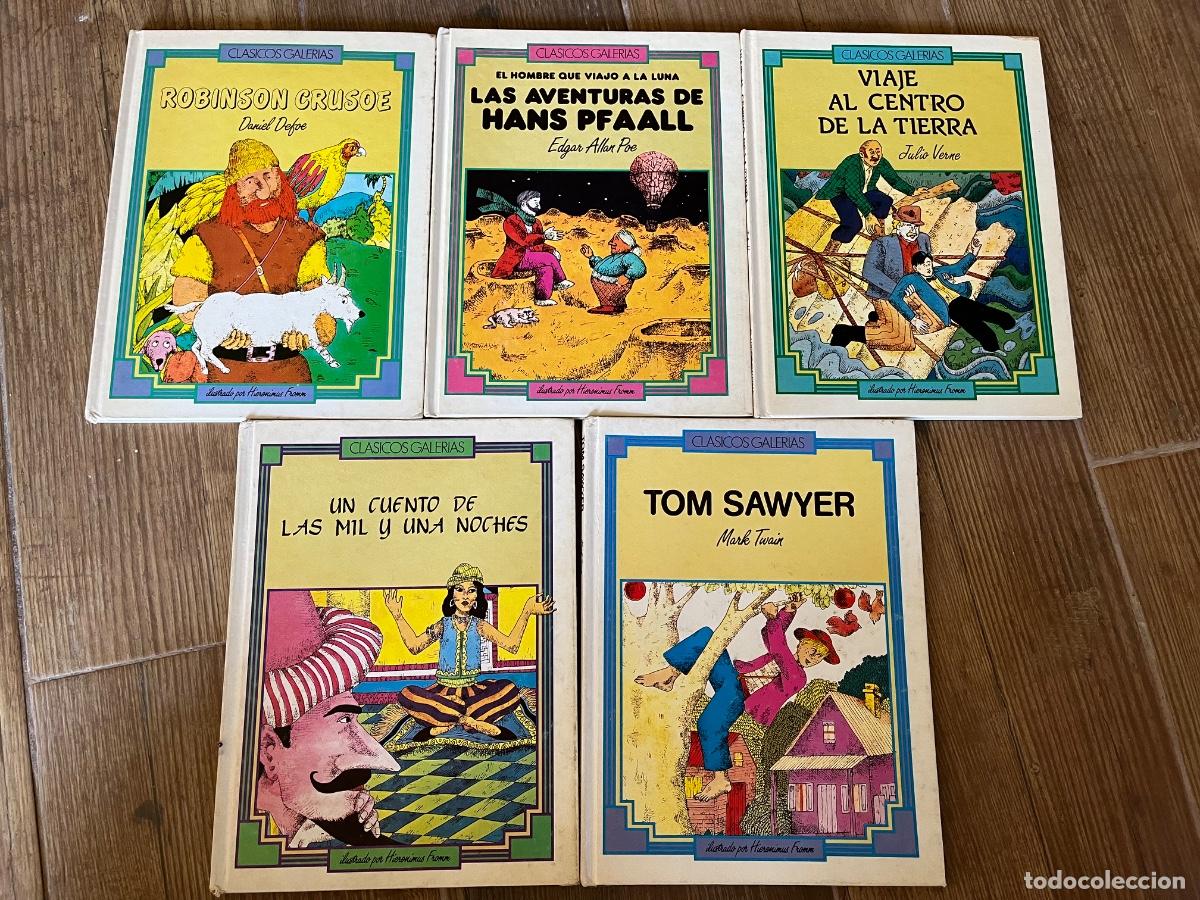 Gebrauchte B&uuml;cher: 5 TOMOS CL&Aacute;SICOS GALER&Iacute;AS - ILUSTRADOS POR HIERONIMUS FROMM - SAWYER - VIAJE CENTRO TIERRA