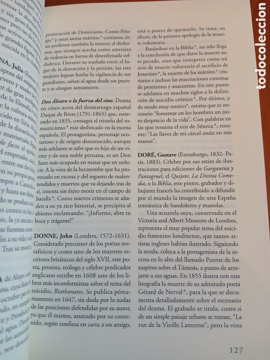 Libros de segunda mano: Diccionario del suicidio. Carlos Jan&iacute;n. - Foto 8