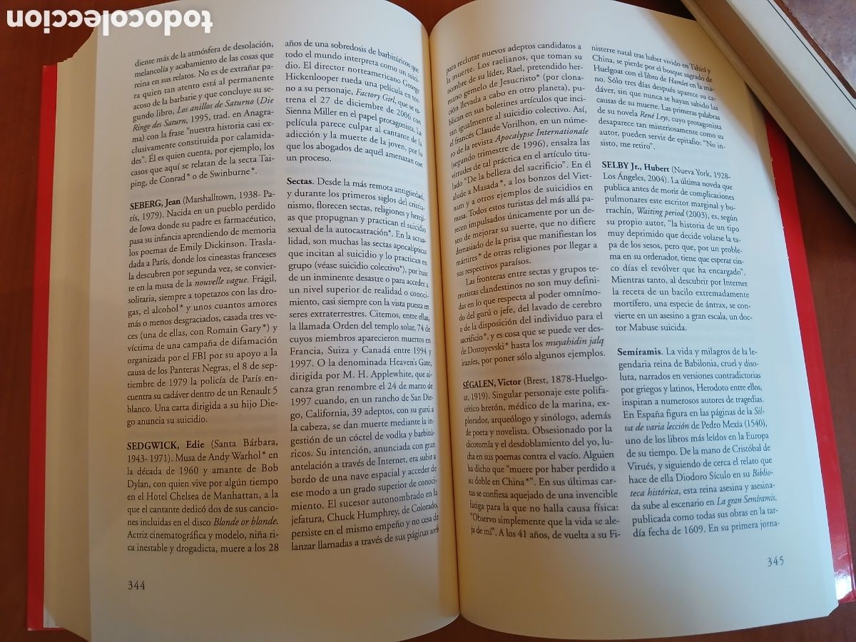 Libros de segunda mano: Diccionario del suicidio. Carlos Jan&iacute;n. - Foto 14