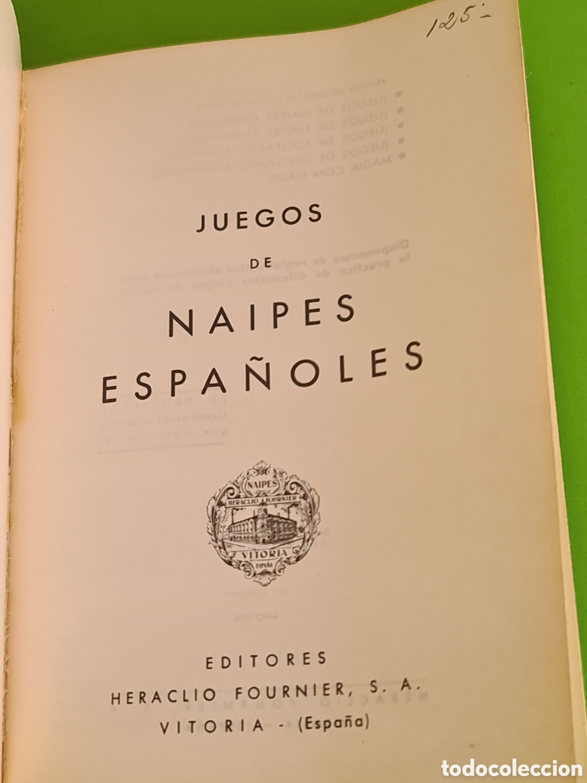 Libros de segunda mano: Libro Juegos de Naipes Espa&ntilde;oles - Foto 2