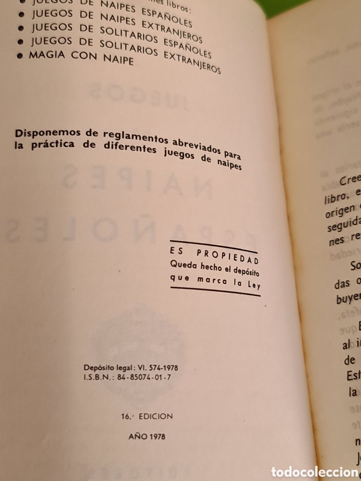 Libros de segunda mano: Libro Juegos de Naipes Espa&ntilde;oles - Foto 4